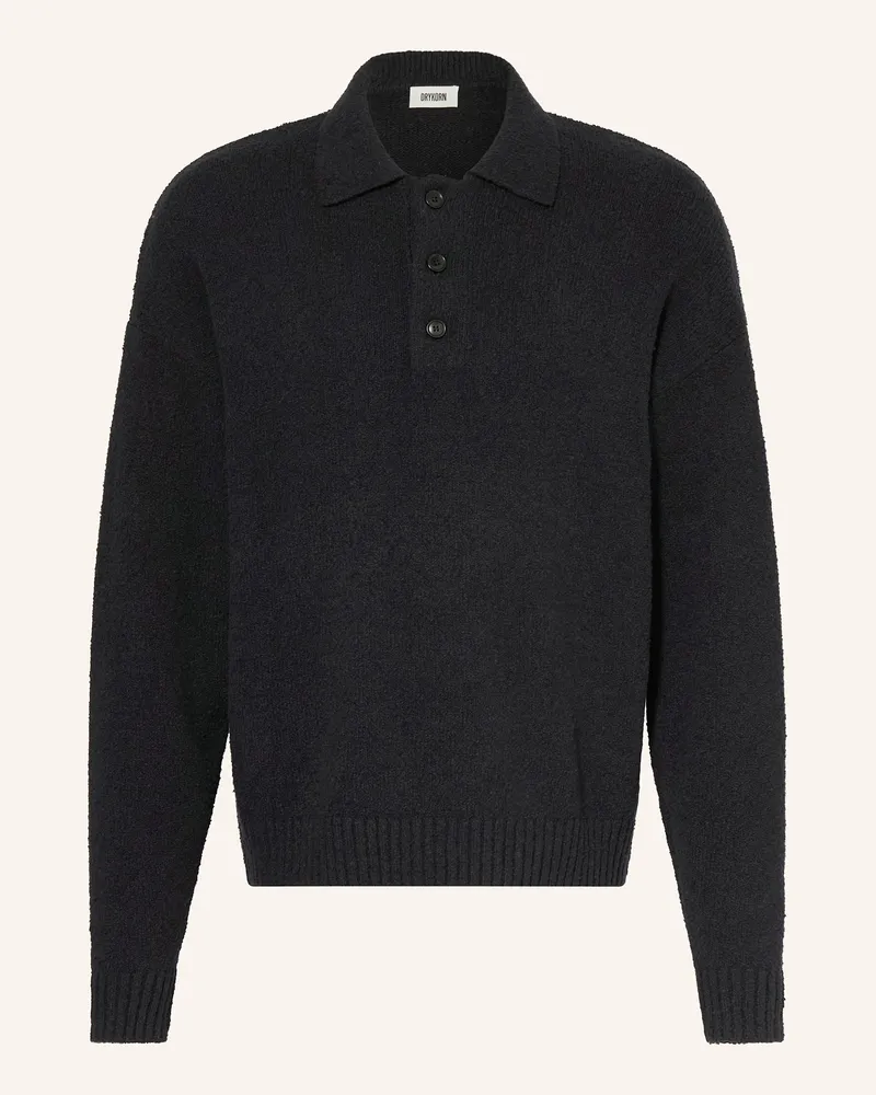 Drykorn Bouclé-Pullover Bekket schwarz Schwarz