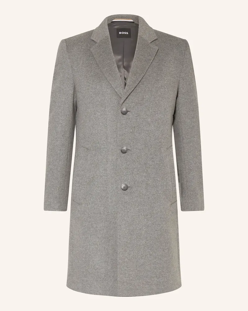 HUGO BOSS Wollmantel HYDE Hellgrau