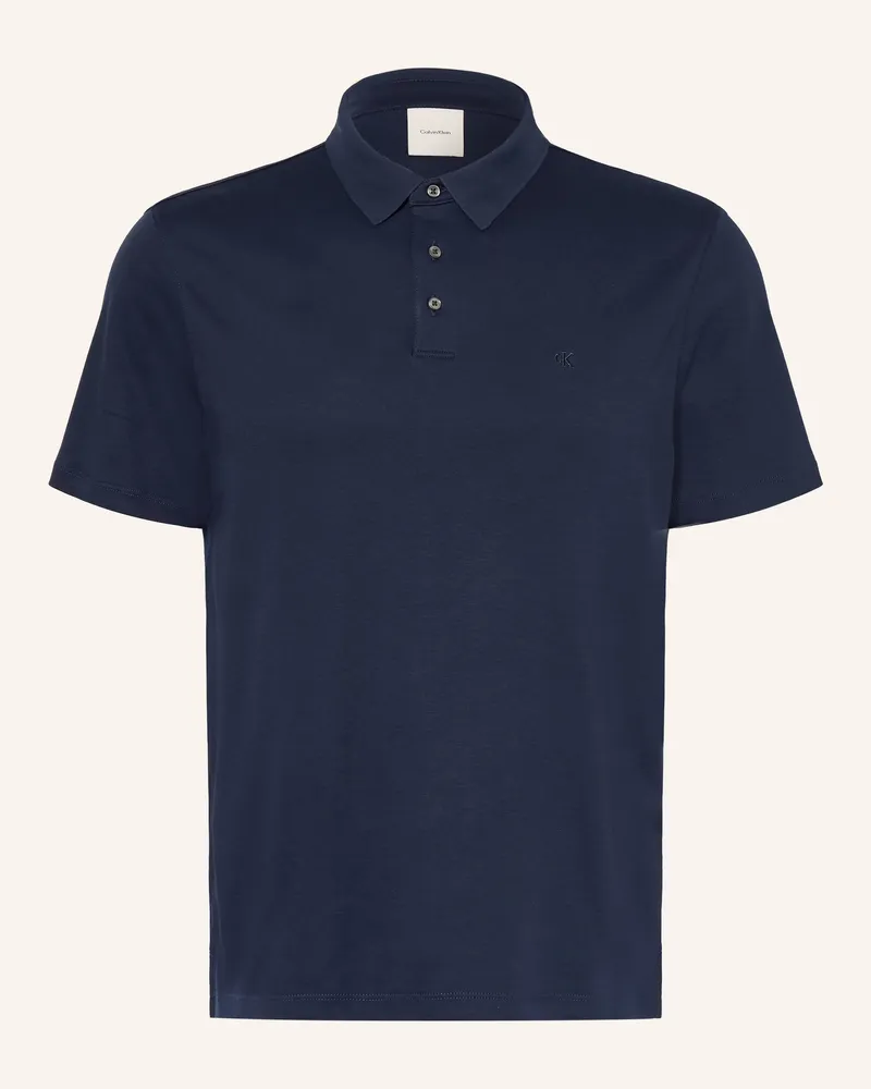 Calvin Klein Jersey-Poloshirt Classic Fit Dunkelblau