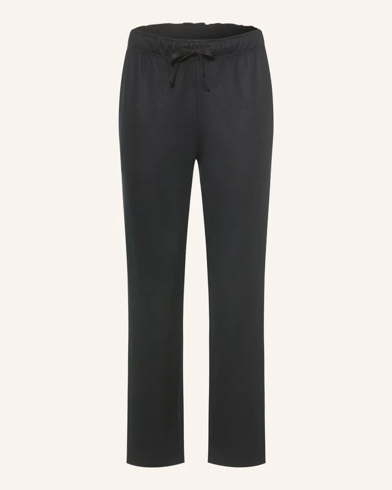 Juvia Flanellhose Rita Im Jogging-Stil schwarz Schwarz