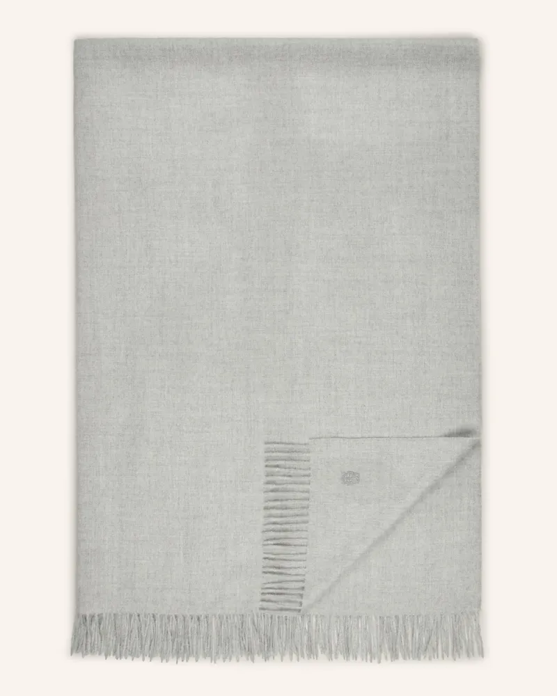 Zoeppritz Alpaka-Plaid SINCE 1828 Grau