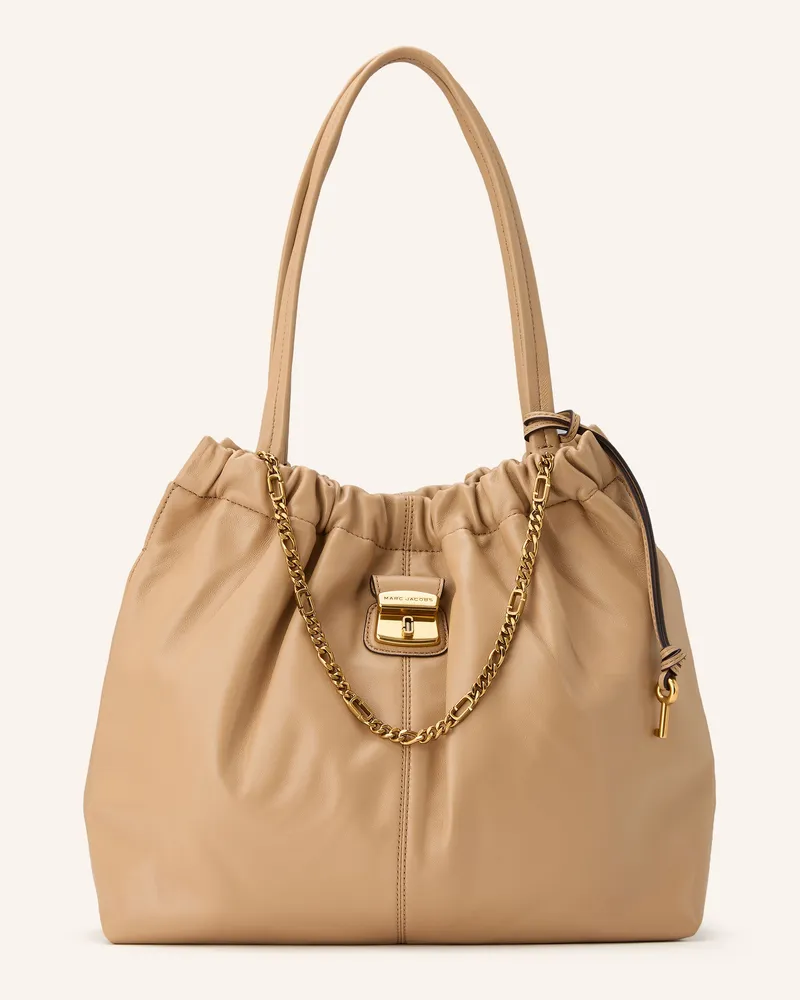 Marc Jacobs Schultertasche THE CRISTINA TOTE HOBO CHAIN Beige