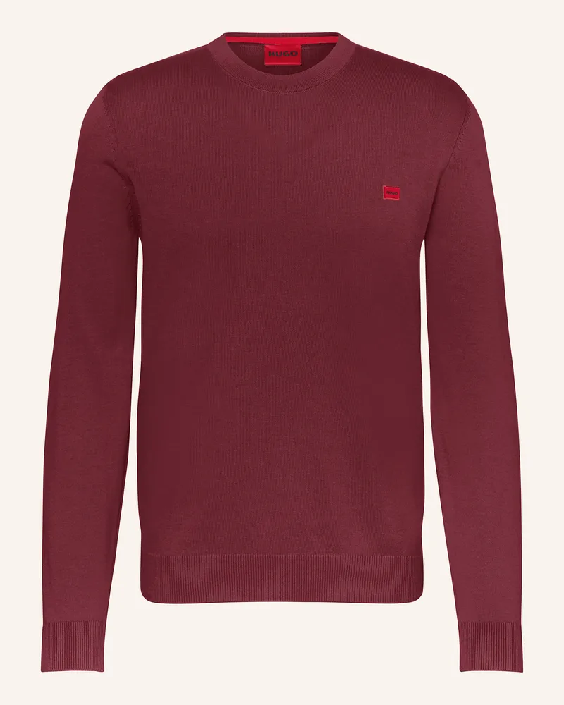 HUGO BOSS Pullover SAN CASSIUS Dunkelrot