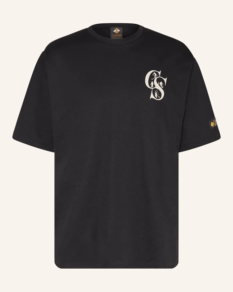 Columbia Sportswear Company T-Shirt CSC™ HERITAGE GRAPHIC aus Piqué Schwarz