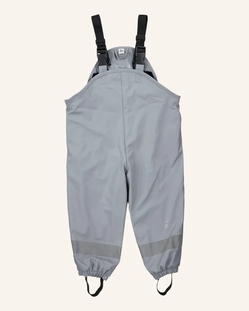 Sterntaler Regenträgerhose Gefüttert grau Blaugrau