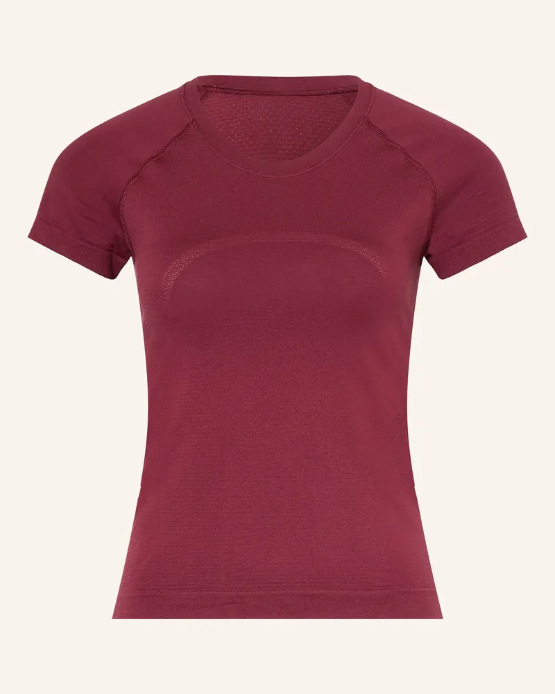 LULULEMON Laufshirt Swiftly Tech 2.0 rot Dunkelrot