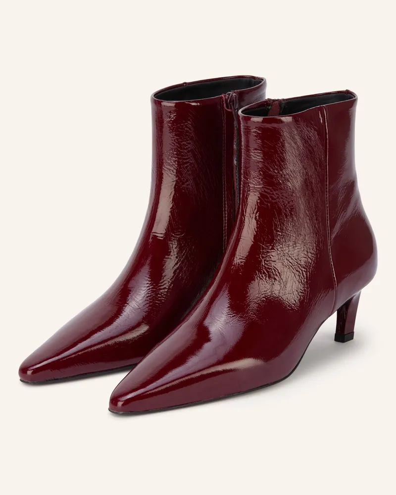 Mrs & HUGS Lackstiefeletten rot Dunkelrot