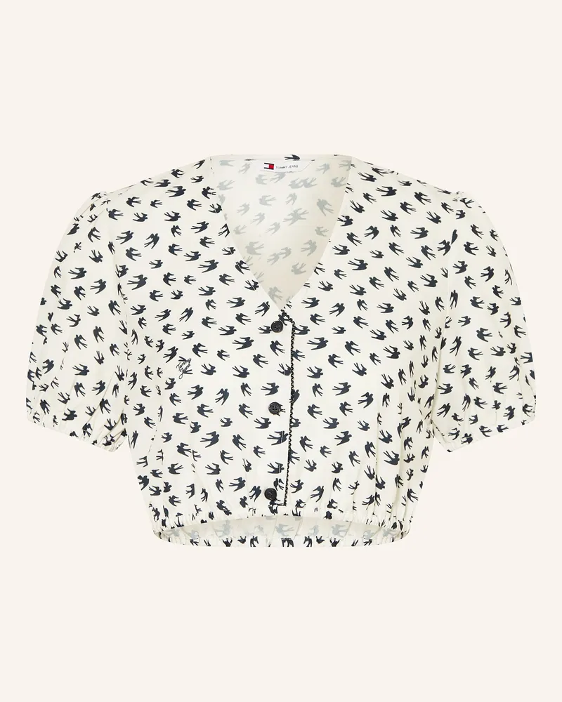 Tommy Hilfiger Cropped-Bluse Weiss