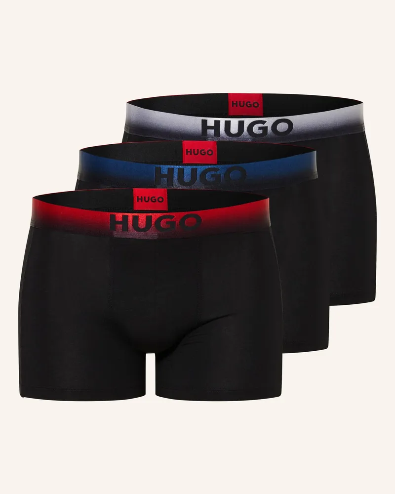 HUGO BOSS 3er-Pack Boxershorts schwarz Schwarz