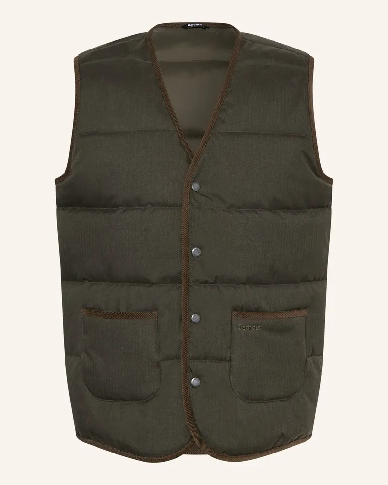 Barbour Steppweste Easthill gruen Dunkelgrün
