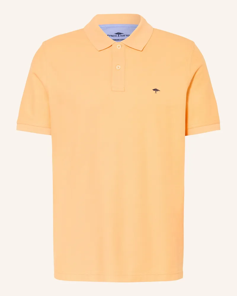 Fynch-Hatton Piqué-Poloshirt Hellorange