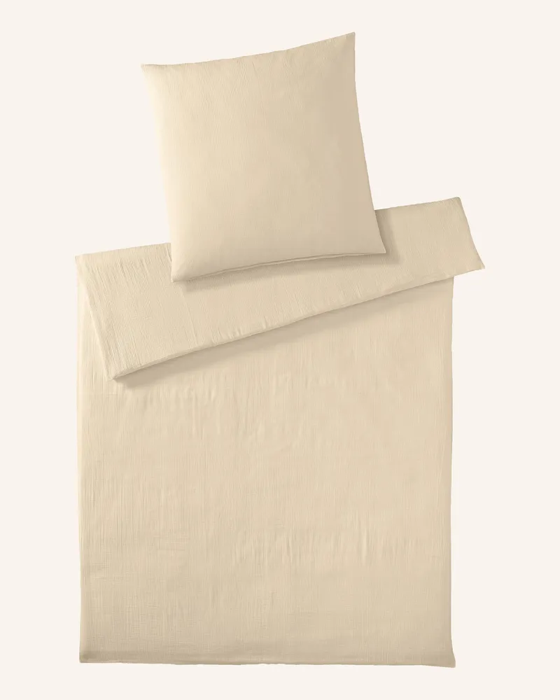 elegante Bettwäsche Smooth beige Beige