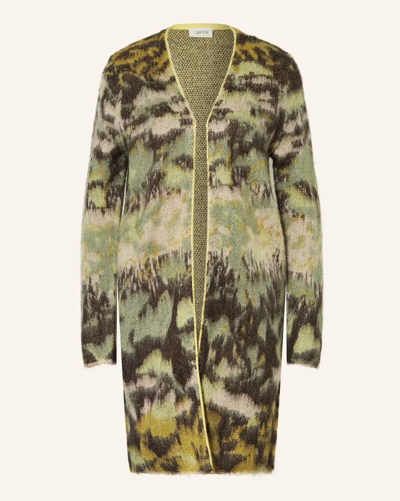 Cartoon Strickhülle Hellgrün