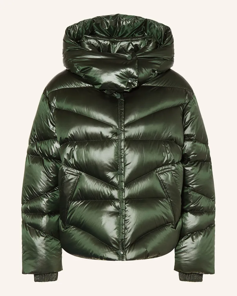 Bogner Daunenjacke XALLY-D1 mit abnehmbarer Kapuze Dunkelgrün