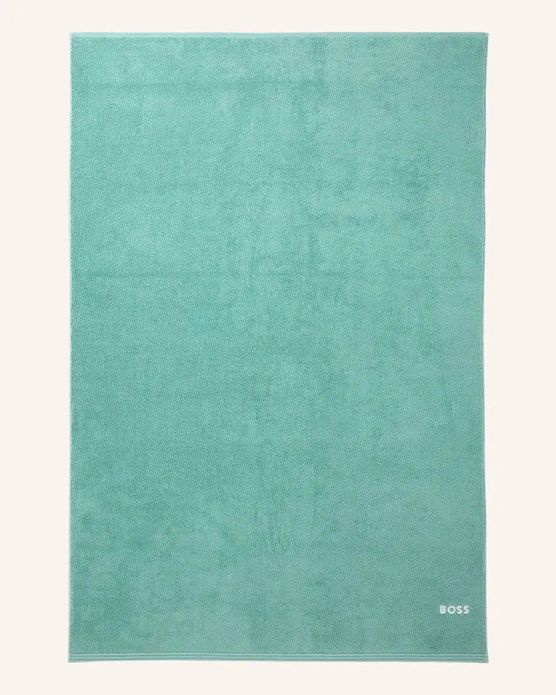 HUGO BOSS Badetuch Edge gruen Hellgrün