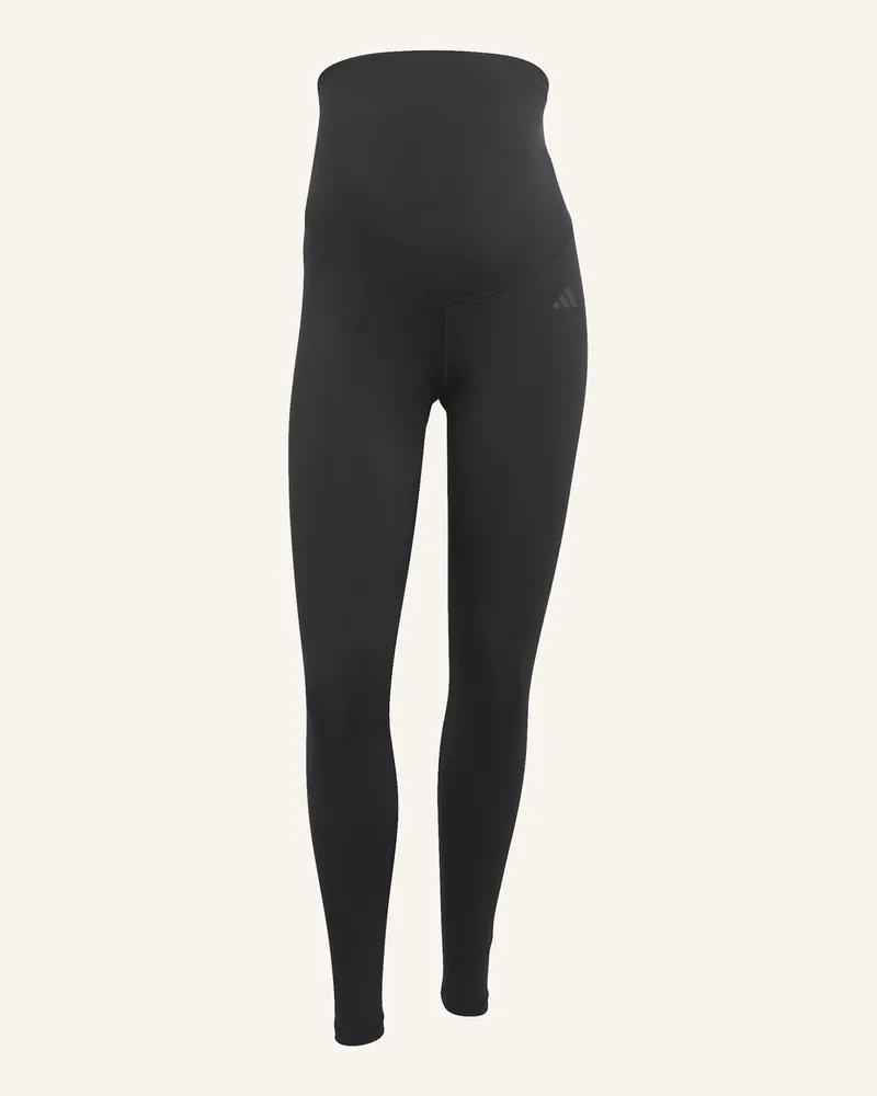 adidas OPTIME ESSENTIALS WORKOUT UMSTANDS-LEGGINGS IN VOLLER LÄNGE Schwarz