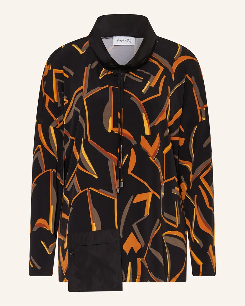 Joseph Ribkoff Longsleeve im Materialmix Schwarz