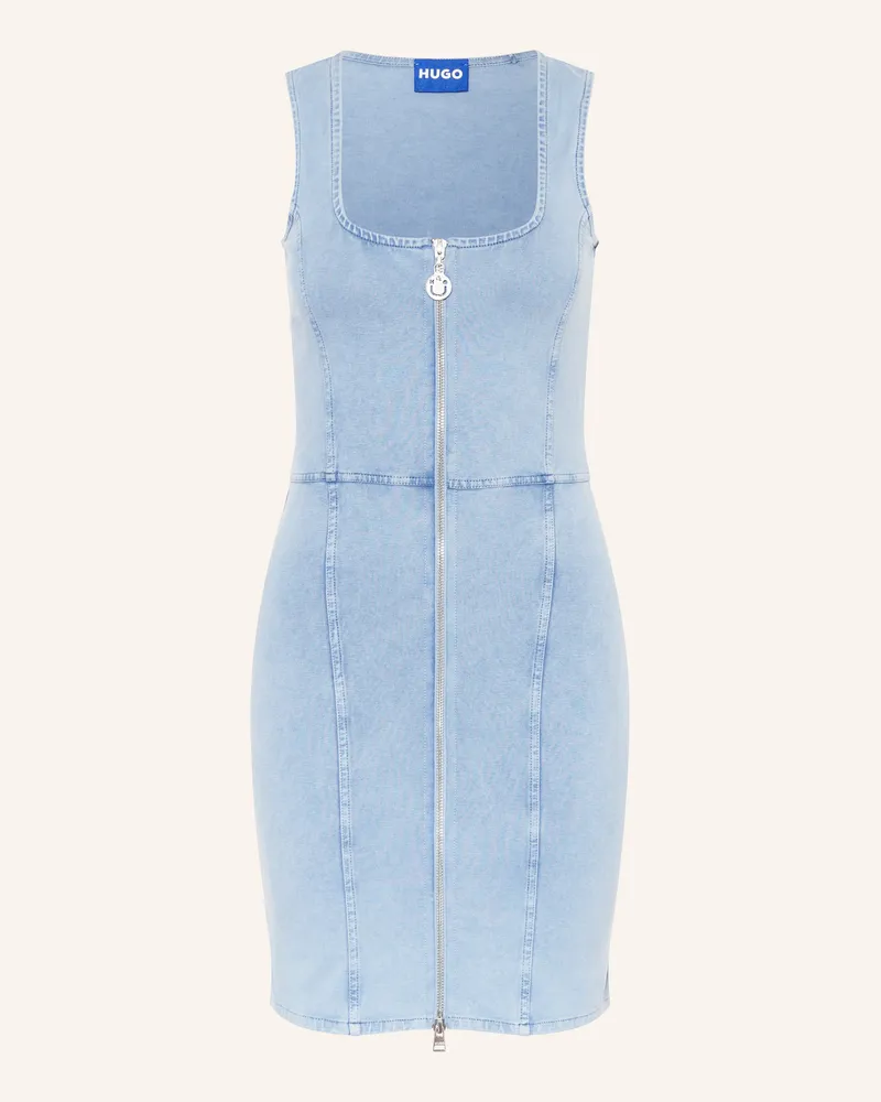 HUGO BOSS Kleid NELIPA in Jeansoptik Hellblau