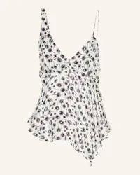 Isabel Marant Jacquard-Top ULIENE mit Seide Weiss