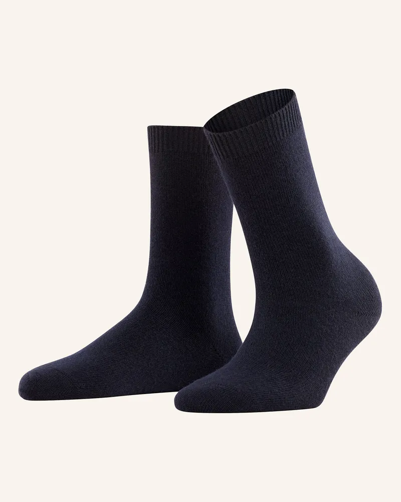 Falke Socken Cosy Wool Mit Merinowolle blau 6375