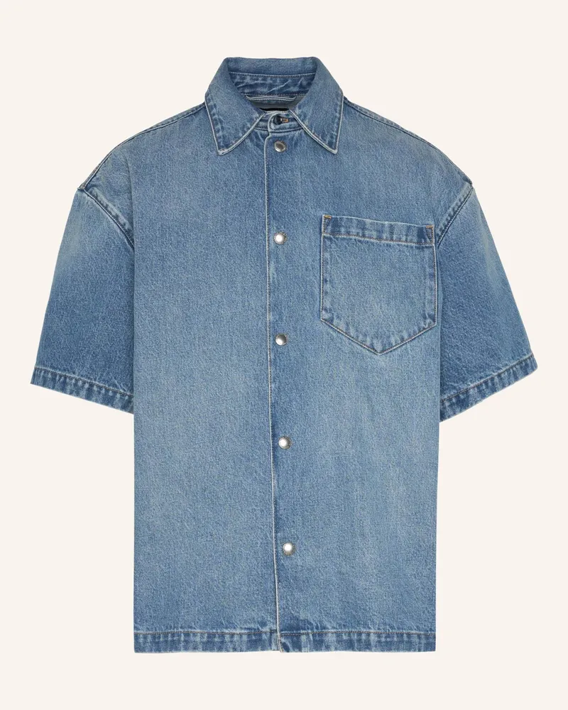 7 for all mankind Shirt Over Camp blau Blau