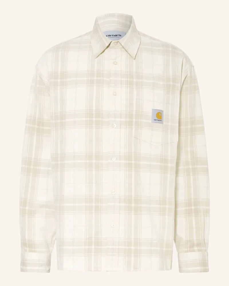 Carhartt WIP Cordhemd Wilber Loose Fit weiss Creme