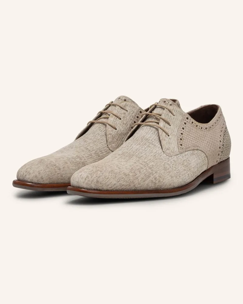 Floris van Bommel Schnürschuh De Stapper 39 braun Hellbraun