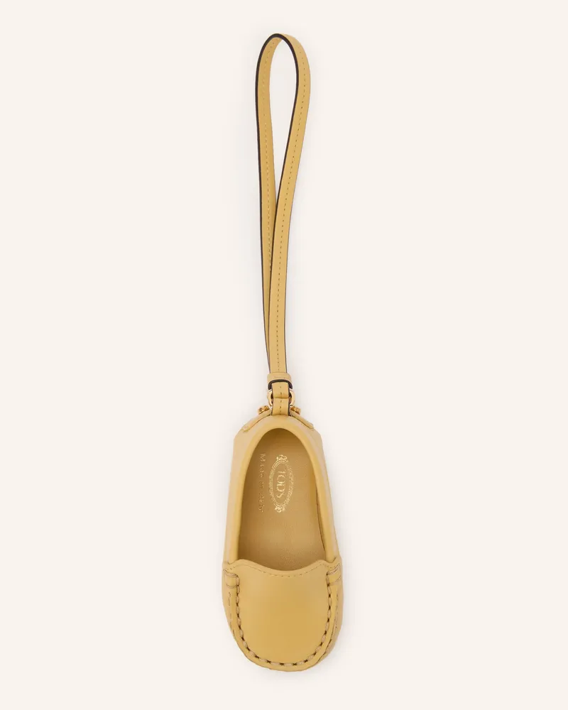 TOD'S Taschenanhänger Gommini Metal Dots Mit Nieten beige Gelb