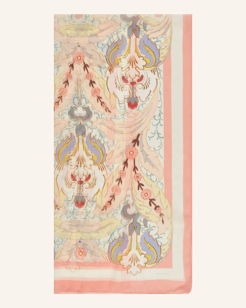 Etro Seidenschal Lachs