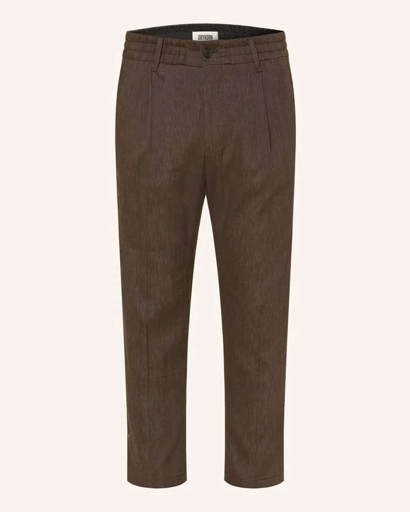 Drykorn Anzughose Chasy Extra Slim Fit Mit Leinen braun 1104