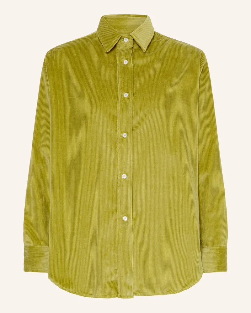 Rossana Diva Hemdbluse Aus Cord gruen Grün