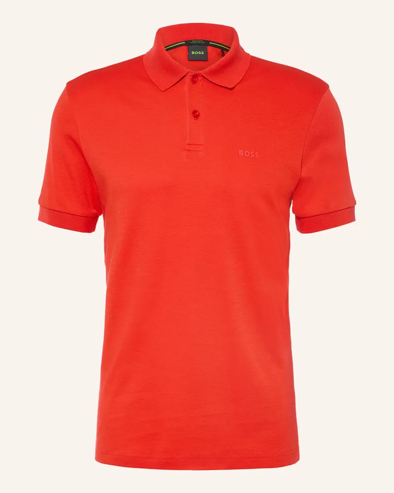 HUGO BOSS Jersey-Poloshirt Pio rot Hellrot