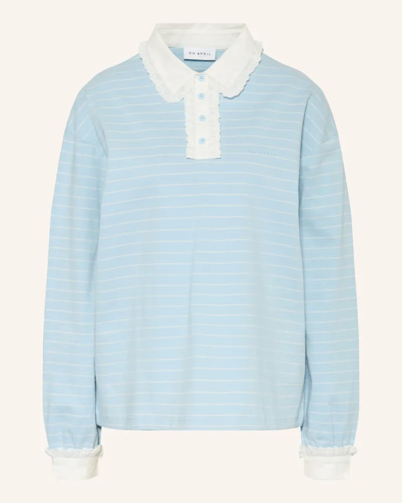 OH APRIL Jersey-Poloshirt Jolina blau Hellblau