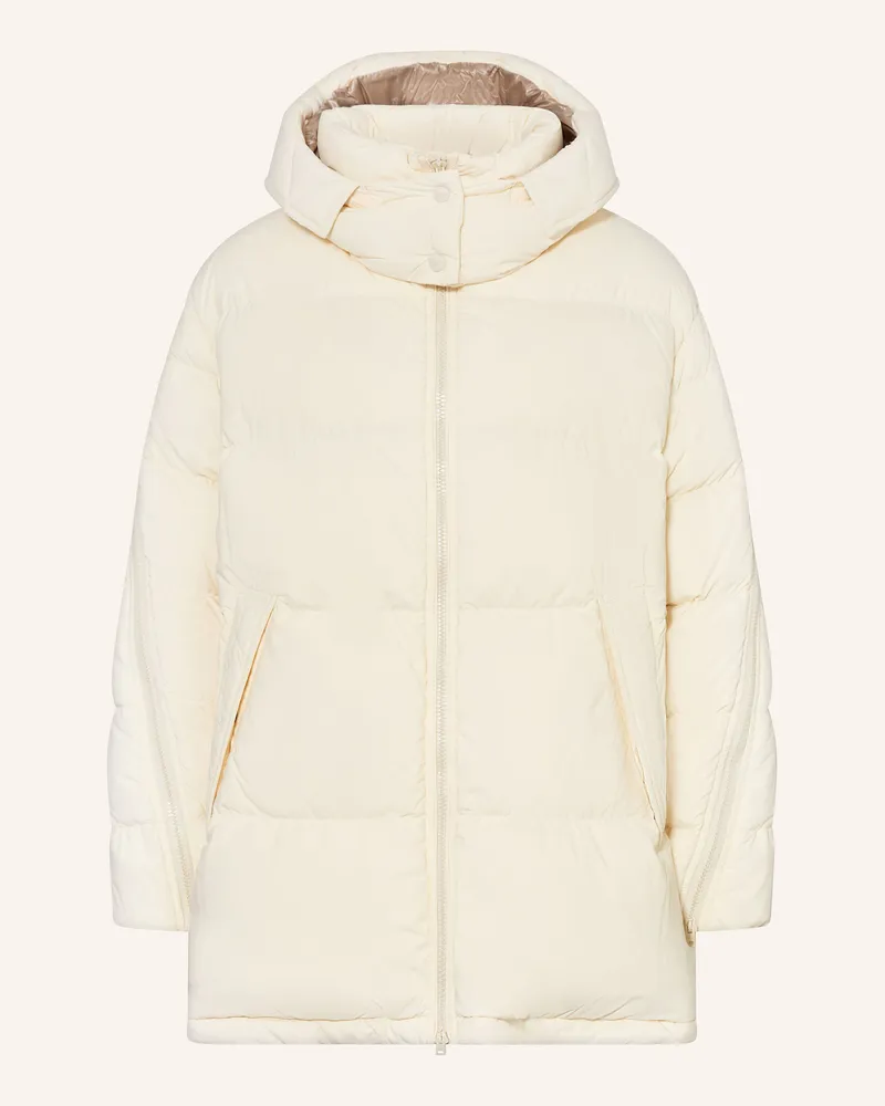 Herno Daunenjacke mit abnehmbarer Kapuze Ecru