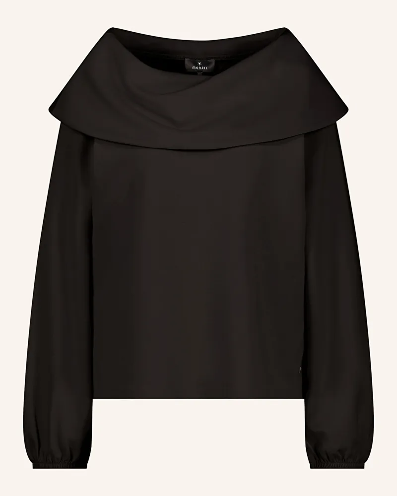 monari Off-Shoulder-Bluse aus Jersey Schwarz