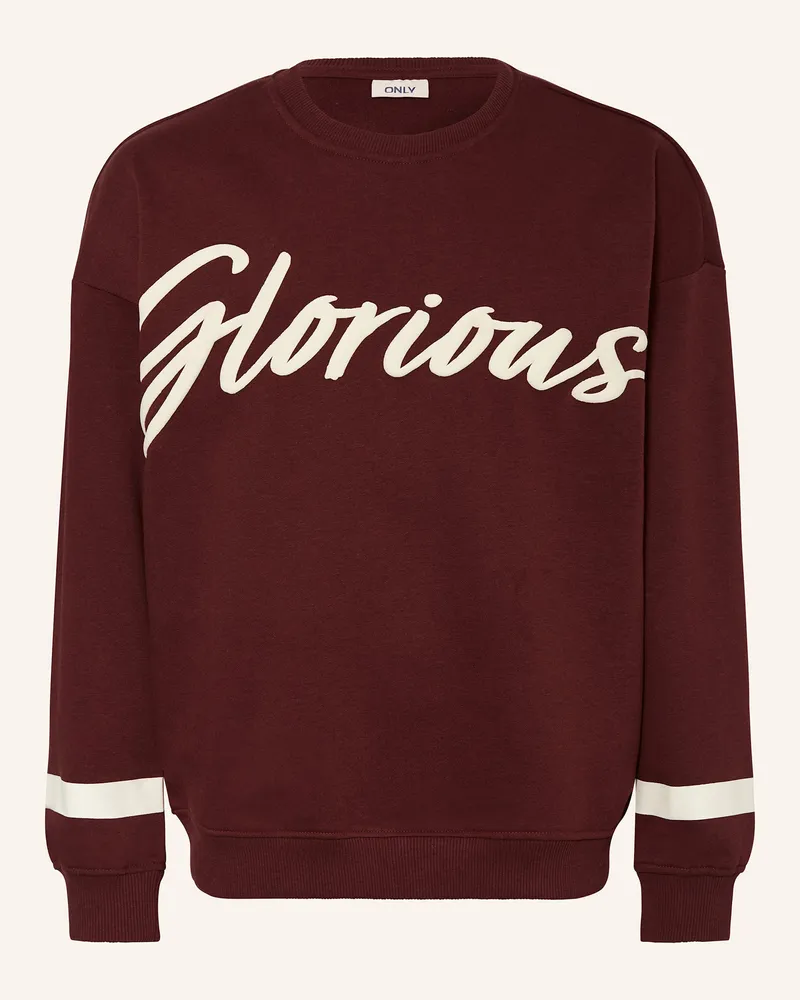 only Sweatshirt Dunkelrot