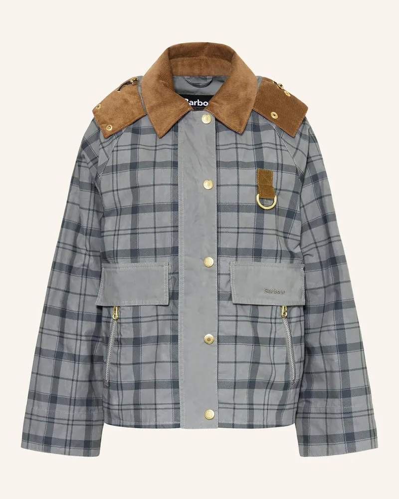 Barbour Jacke CARNFORTH mit abnehmbarer Kapuze Blaugrau