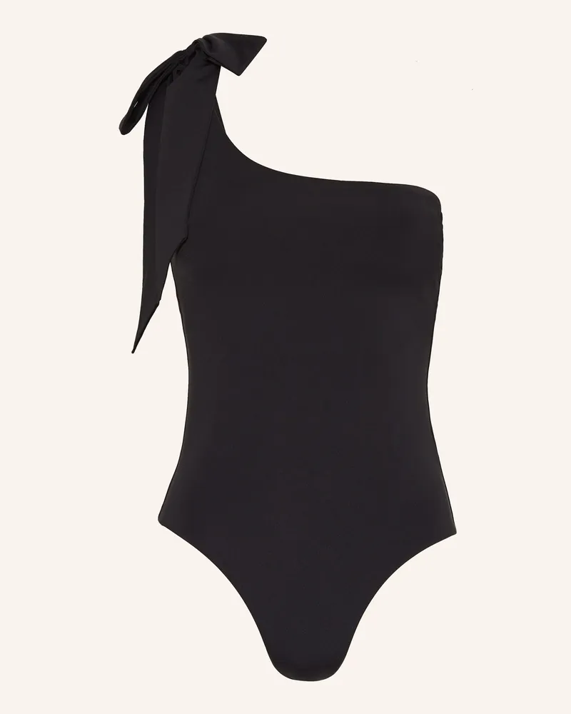 Seafolly Australia One-Shoulder-Badeanzug BEAU BOW Schwarz