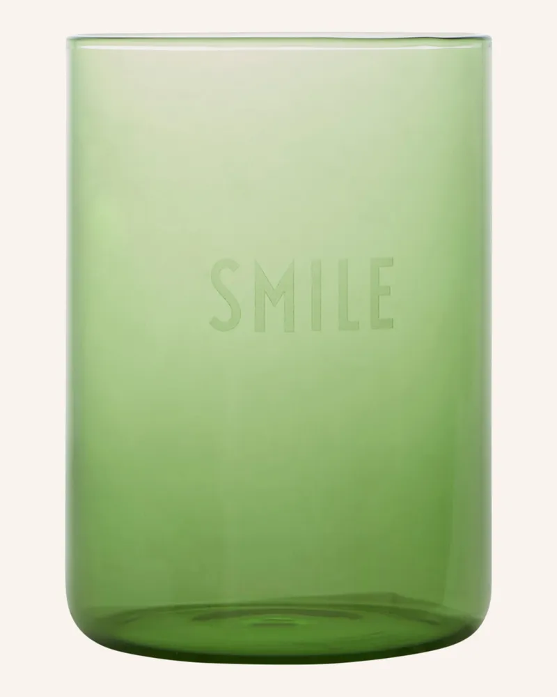 DESIGN LETTERS Trinkglas Favourite gruen Grün