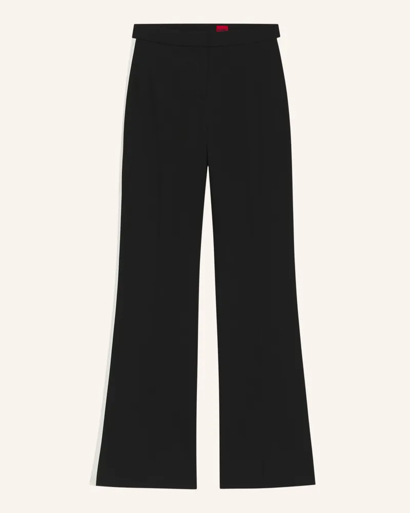 HUGO BOSS Business Hose HIZANA Regular Fit Schwarz
