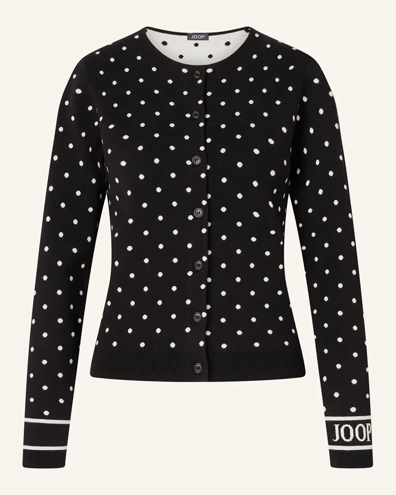 JOOP! Strickjacke Karli schwarz Schwarz