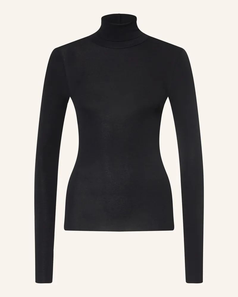 Arket Rollkragenshirt schwarz Schwarz