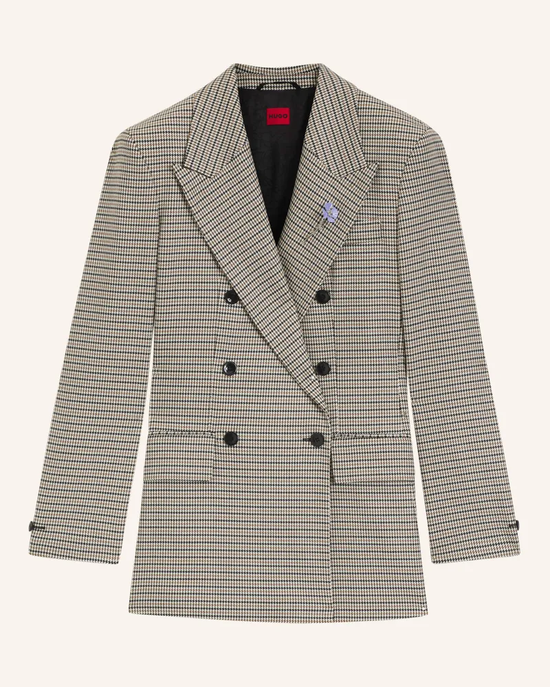 HUGO BOSS Blazer Amalisa Relaxed Fit grau Dunkelgrau