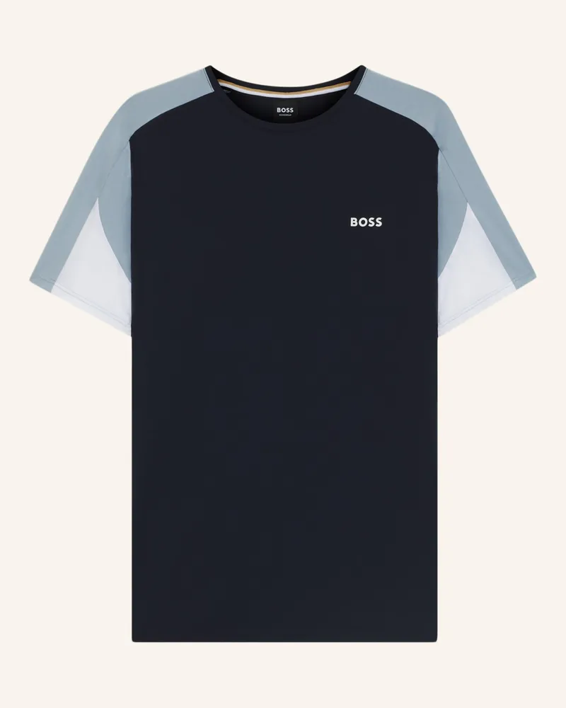 HUGO BOSS Pyjama-Oberteil BALANCE T-SHIRT RN Regular Fit Dunkelblau