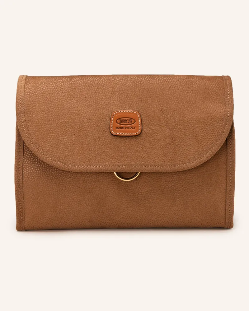 Bric's Kosmetiktasche Life braun Cognac