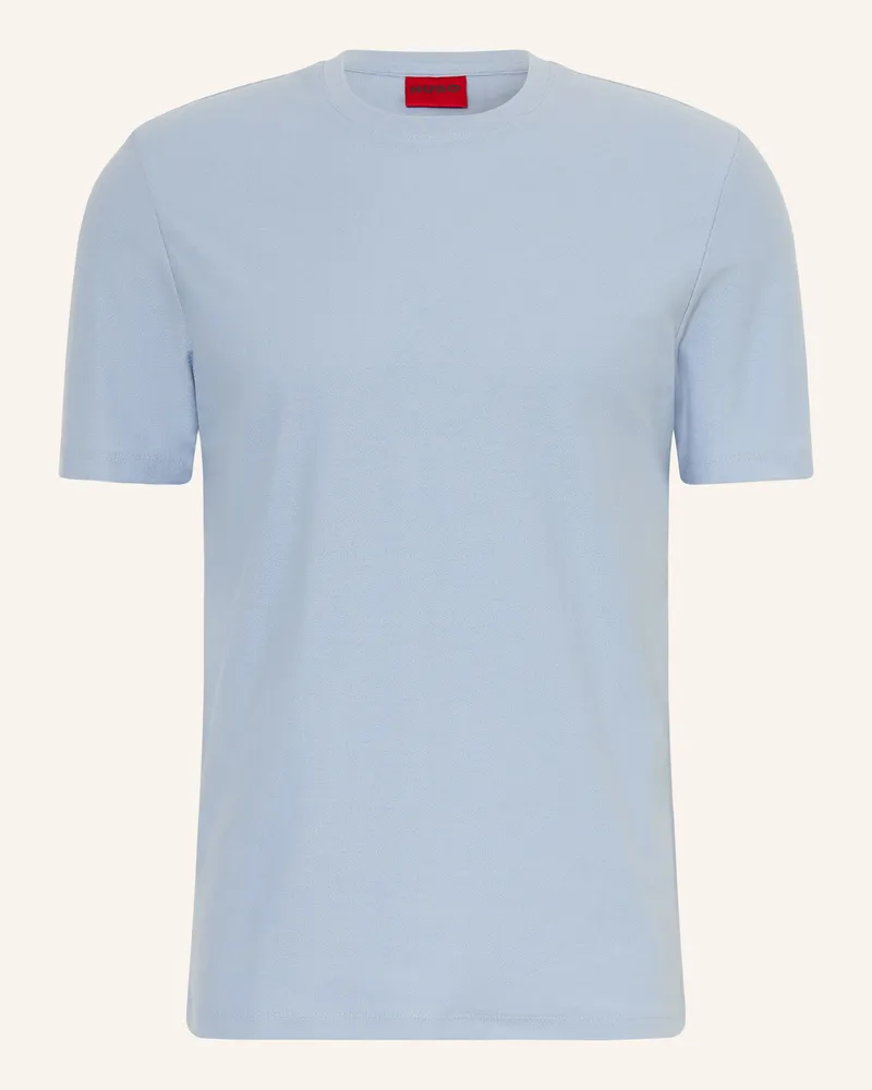HUGO BOSS T-Shirt Dimersteso beige Hellblau