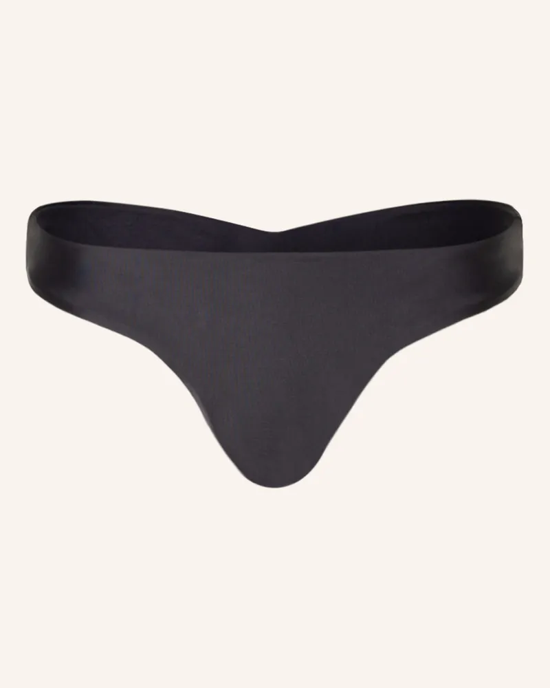 PilyQ Brazilian-Bikini-Hose Basic Ruched Teeny schwarz Schwarz