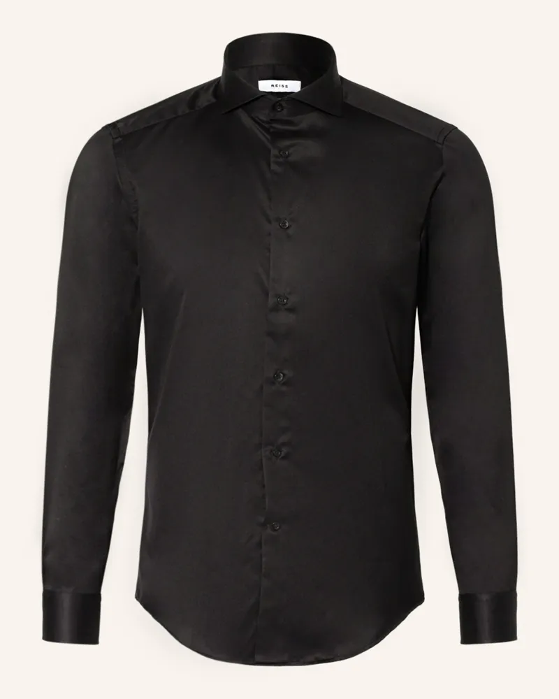 Reiss Hemd Storm Slim Fit schwarz Schwarz