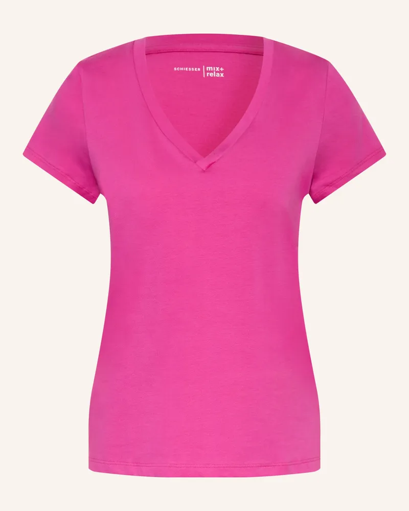 Schiesser Schlafshirt Mix+Relax pink Pink