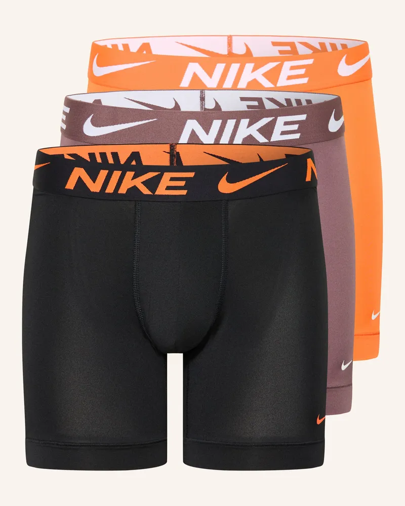 Nike 3er-Pack Boxershorts Dri-Fit Essential Micro orange Neonorange